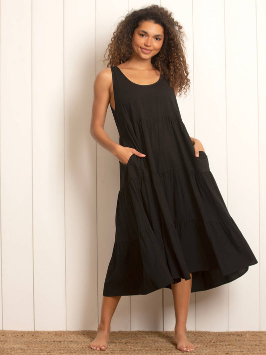 Isabelle Rayon Challis Flowy Maxi Dress - FINAL SALE