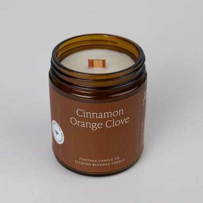 Cinnamon Orange Clove Beeswax & Essential Oil Jar Candle