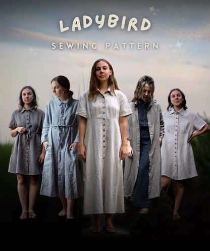 Ladybird Dress & Jacket Sewing Pattern | Charlie Darwin Textiles