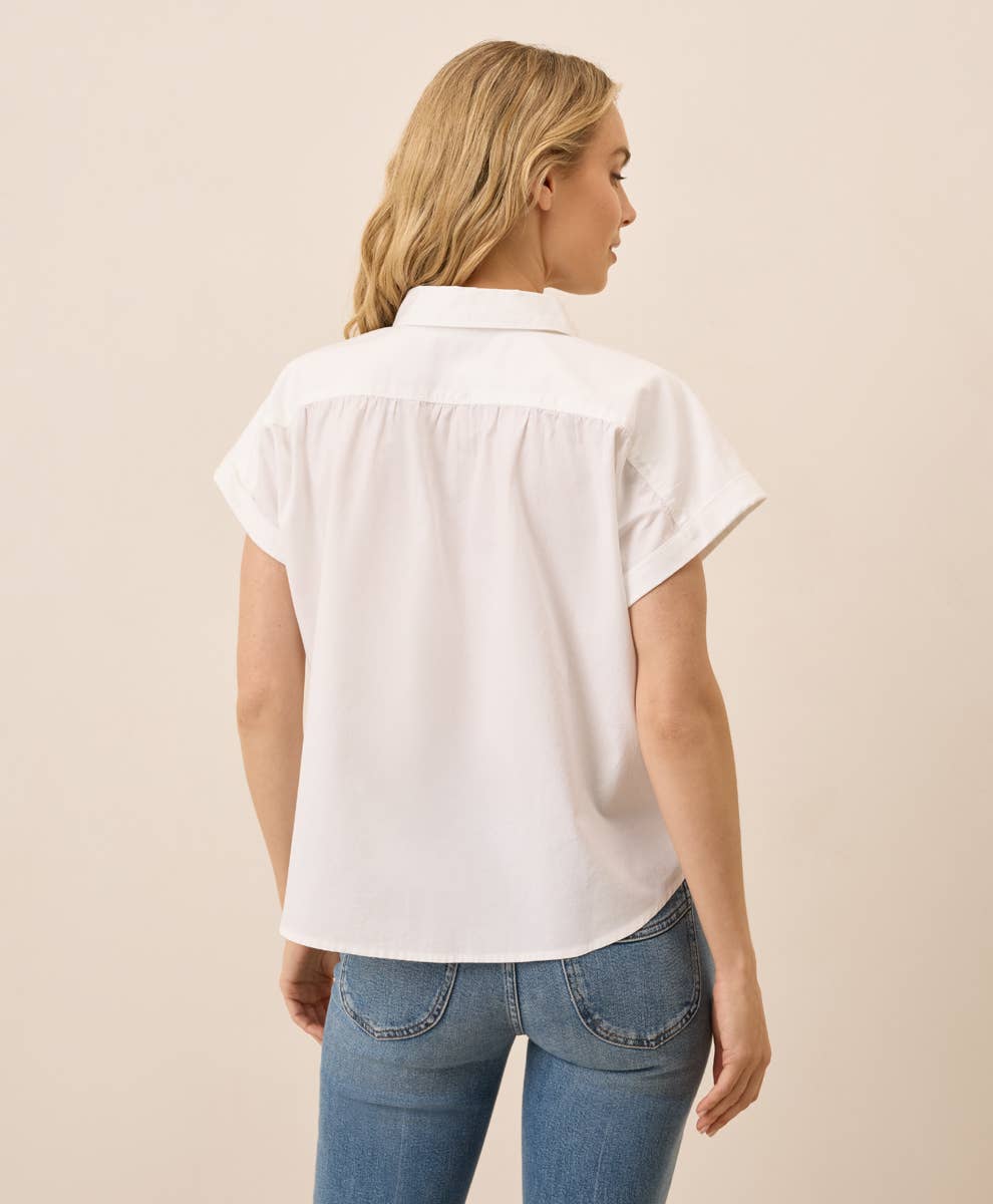Pact Women's All Day Organic Poplin Easy Shirt