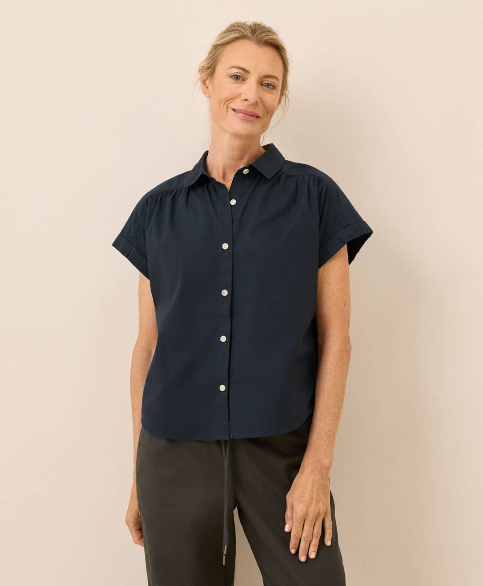 Pact Women's All Day Organic Poplin Easy Shirt