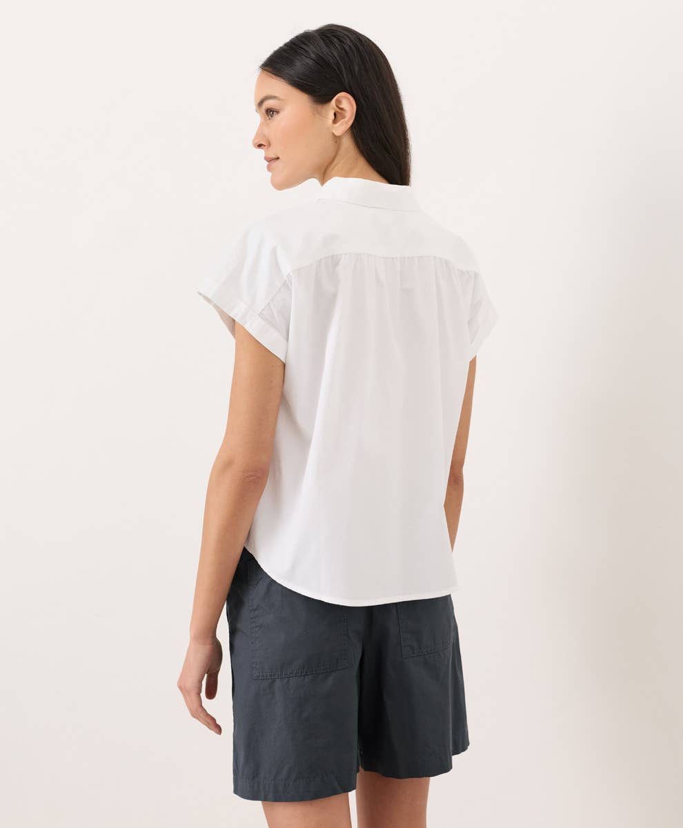 Pact Women's All Day Organic Poplin Easy Shirt
