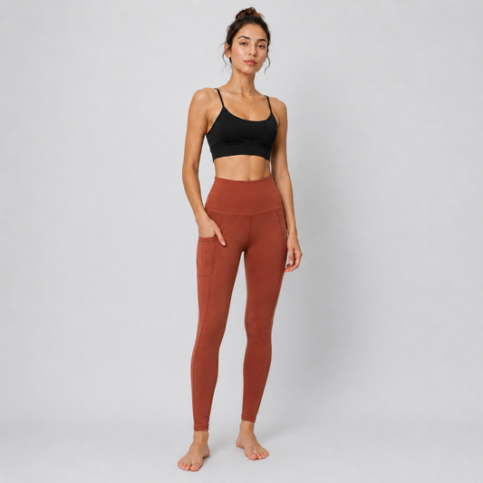 Organic Cotton High-Waist Pocket Leggings – ROOTEASE