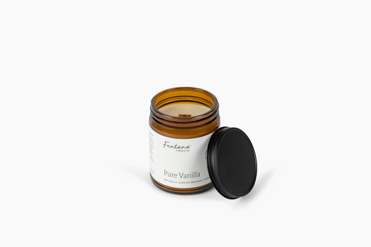 Fontana Pure Vanilla Beeswax Jar Candle