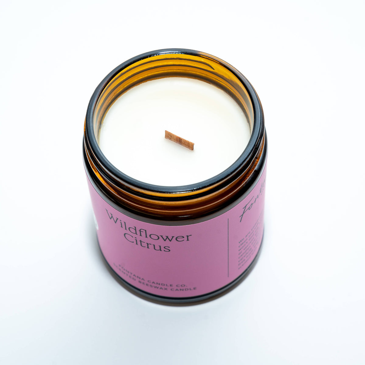 Fontana Wildflower Citrus Beeswax & Essential Oil Jar Candle