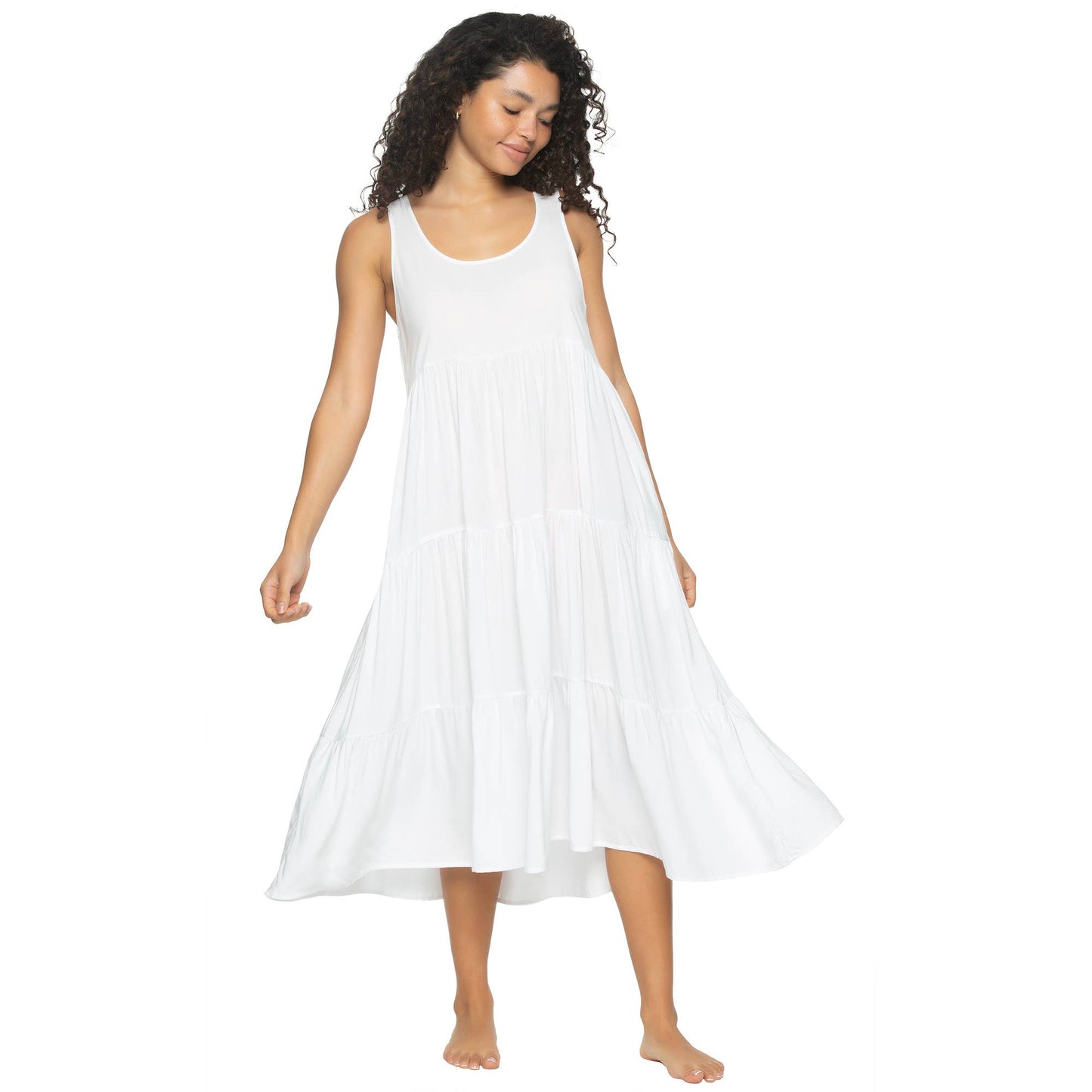 Isabelle Rayon Challis Flowy Maxi Dress - FINAL SALE