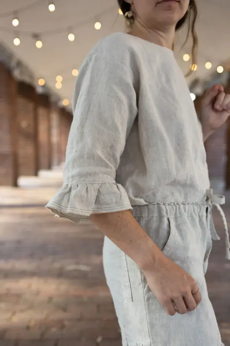 Saltwater Shirt Printed Sewing Pattern | Charlie Darwin Textiles