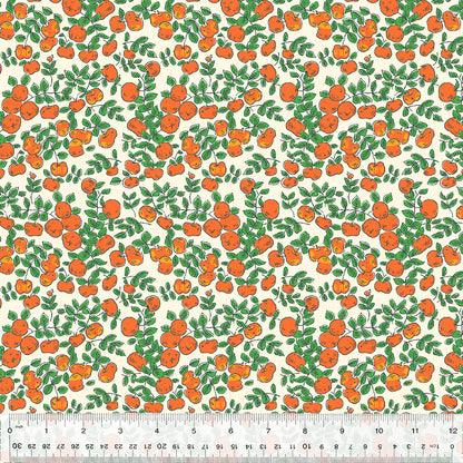 Forestburgh Apples Ivory Poplin - OEKO-TEX Certified 44" Wide by the Half Yard
