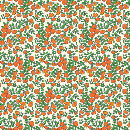 Forestburgh Apples Ivory Poplin - OEKO-TEX Certified 44" Wide by the Half Yard