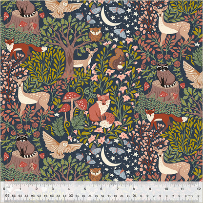 Enchanted Night Organic Cotton Poplin Fabric | Windham Fabrics | Half Yard