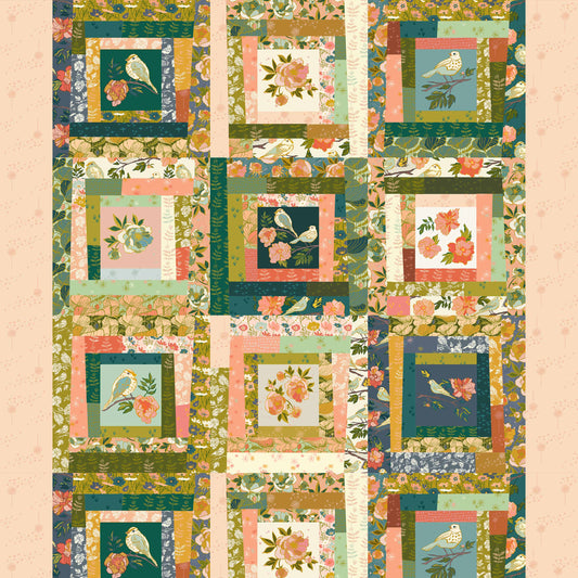 Lush Life Multi Squares Cheater Cloth Whole Cloth - Organic Cotton 44/45" Wide by the Yard (Copy)