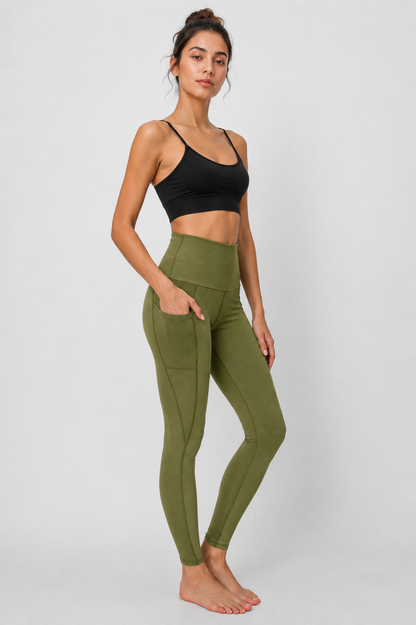 Organic Cotton High-Waist Pocket Leggings – ROOTEASE
