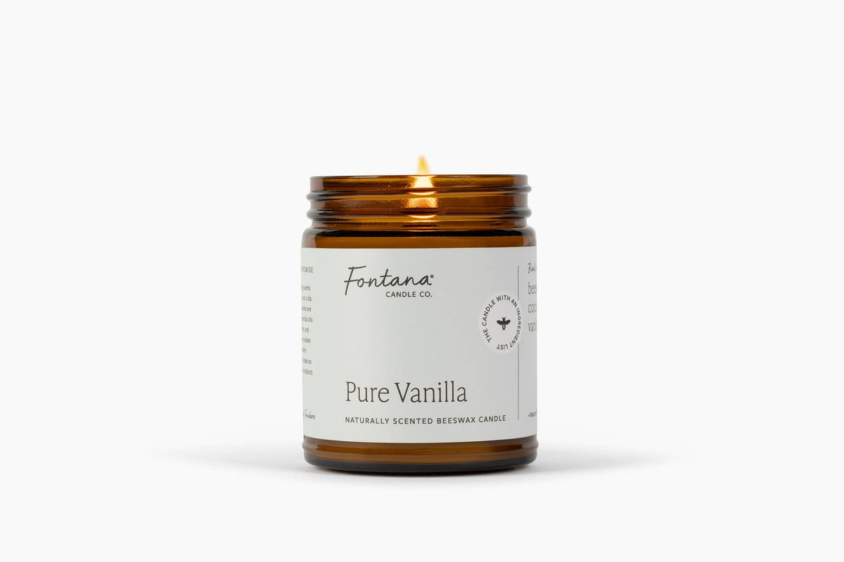 Fontana Pure Vanilla Beeswax Jar Candle