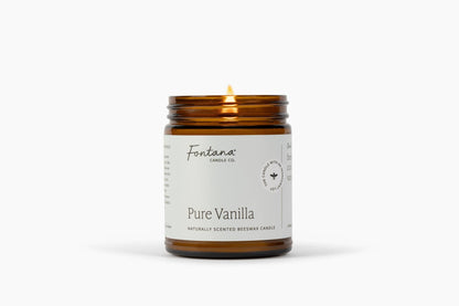 Fontana Pure Vanilla Beeswax Jar Candle
