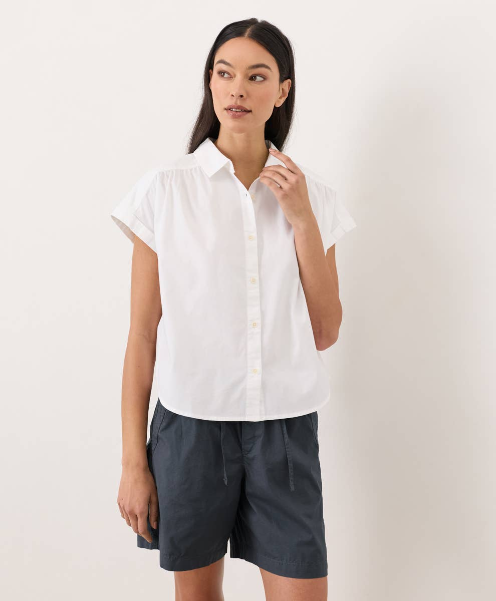 Pact Women's All Day Organic Poplin Easy Shirt