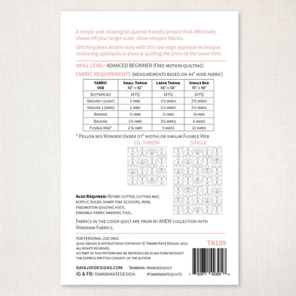 Winged Paper Appliqué Quilt Pattern – Tamara Kate Design