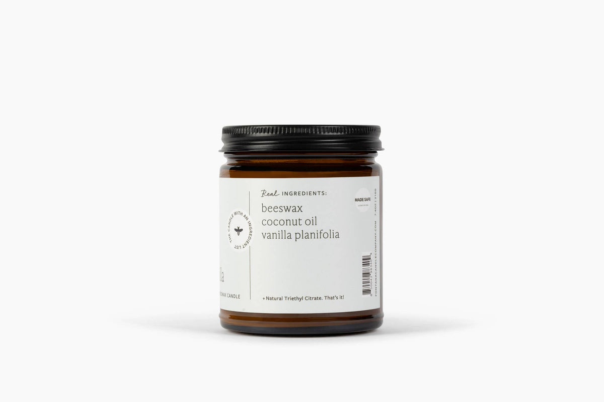 Fontana Pure Vanilla Beeswax Jar Candle