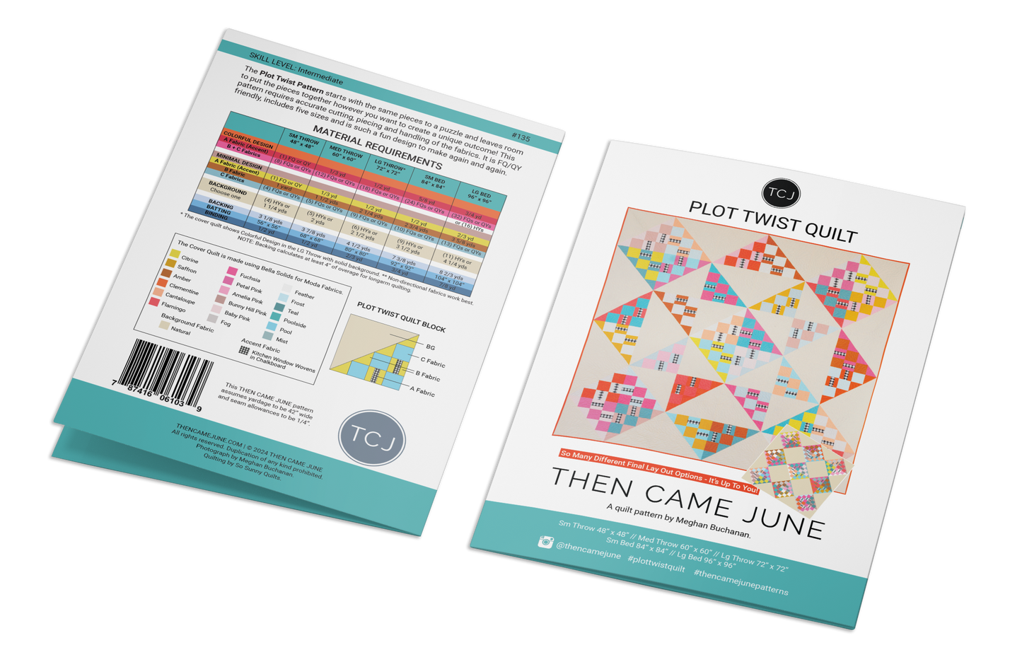 Plot Twist Quilt Pattern — Printed | Then Came June | Intermediate