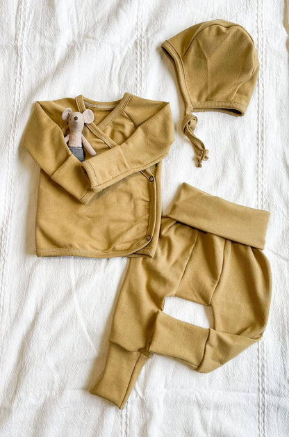 Organic Cotton 2x1 Rib Knit Tawny
