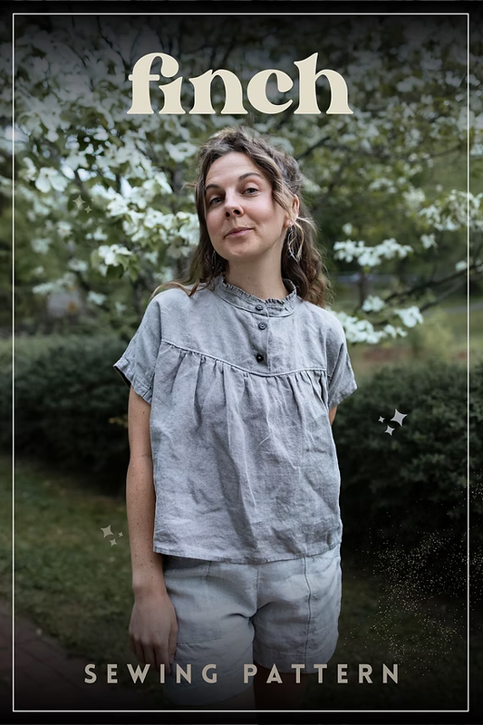 Finch Blouse Printed Sewing Pattern | Charlie Darwin Textiles