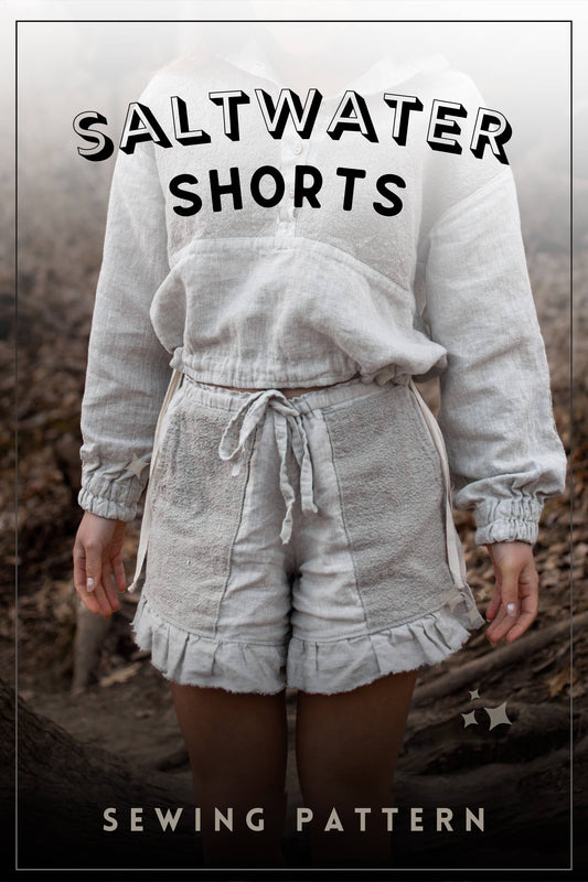 Saltwater Shorts Printed Sewing Pattern | Charlie Darwin Textiles