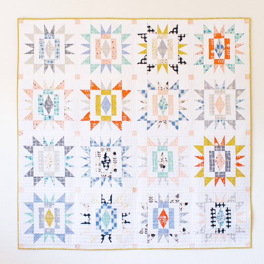 Sienna Burst Quilt Pattern - Printed