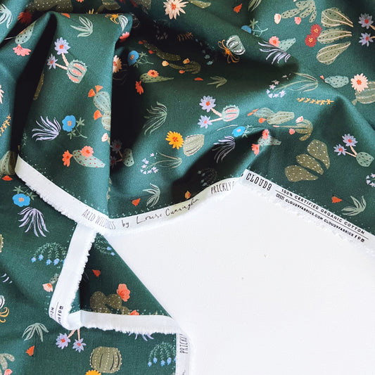 Prickly Florals Organic Poplin