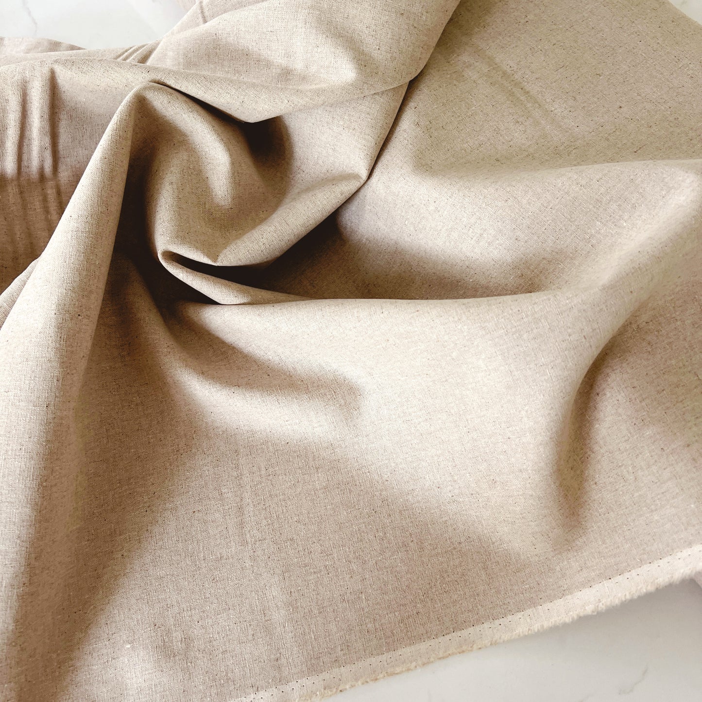 Soft Sand Linen Cotton Blend