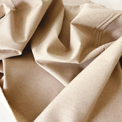 Soft Sand Linen Cotton Blend