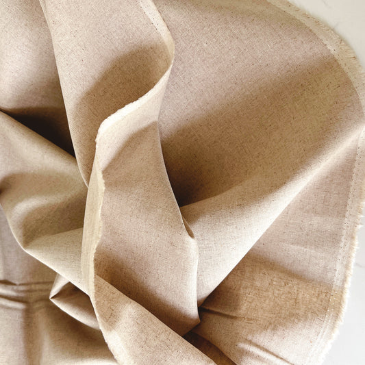 Soft Sand Linen Cotton Blend
