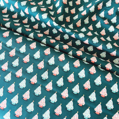 Vintage Ceramic Trees Organic Poplin