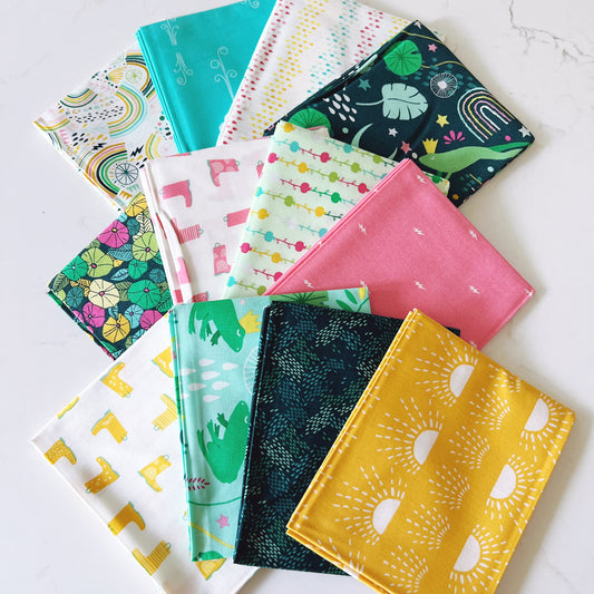 Rain or Shine 12 Piece Poplin Fat Quarter Bundle