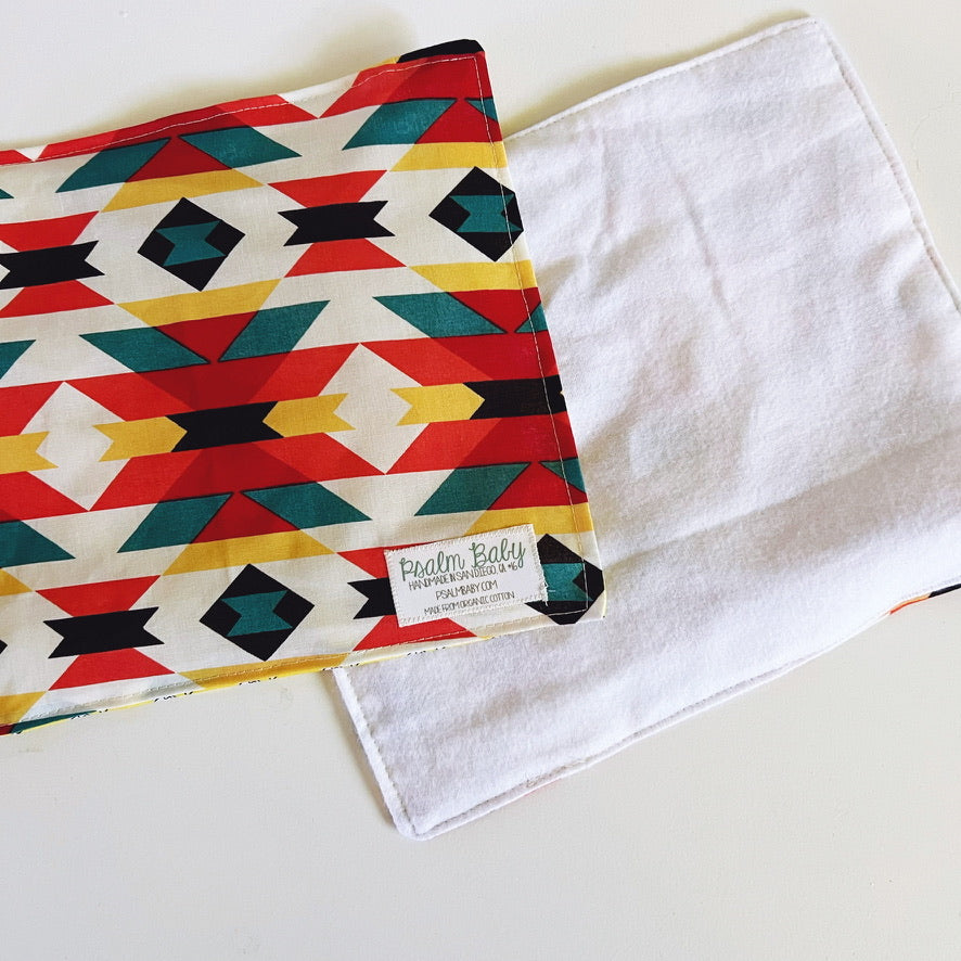 Organic Cotton Baby Crinkle Cloth Sensory Toy | Serape