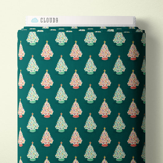Vintage Ceramic Trees Organic Poplin