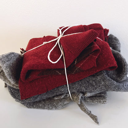 Wool Scraps - Merino and/or Lambs Wool (13-15 ounces)