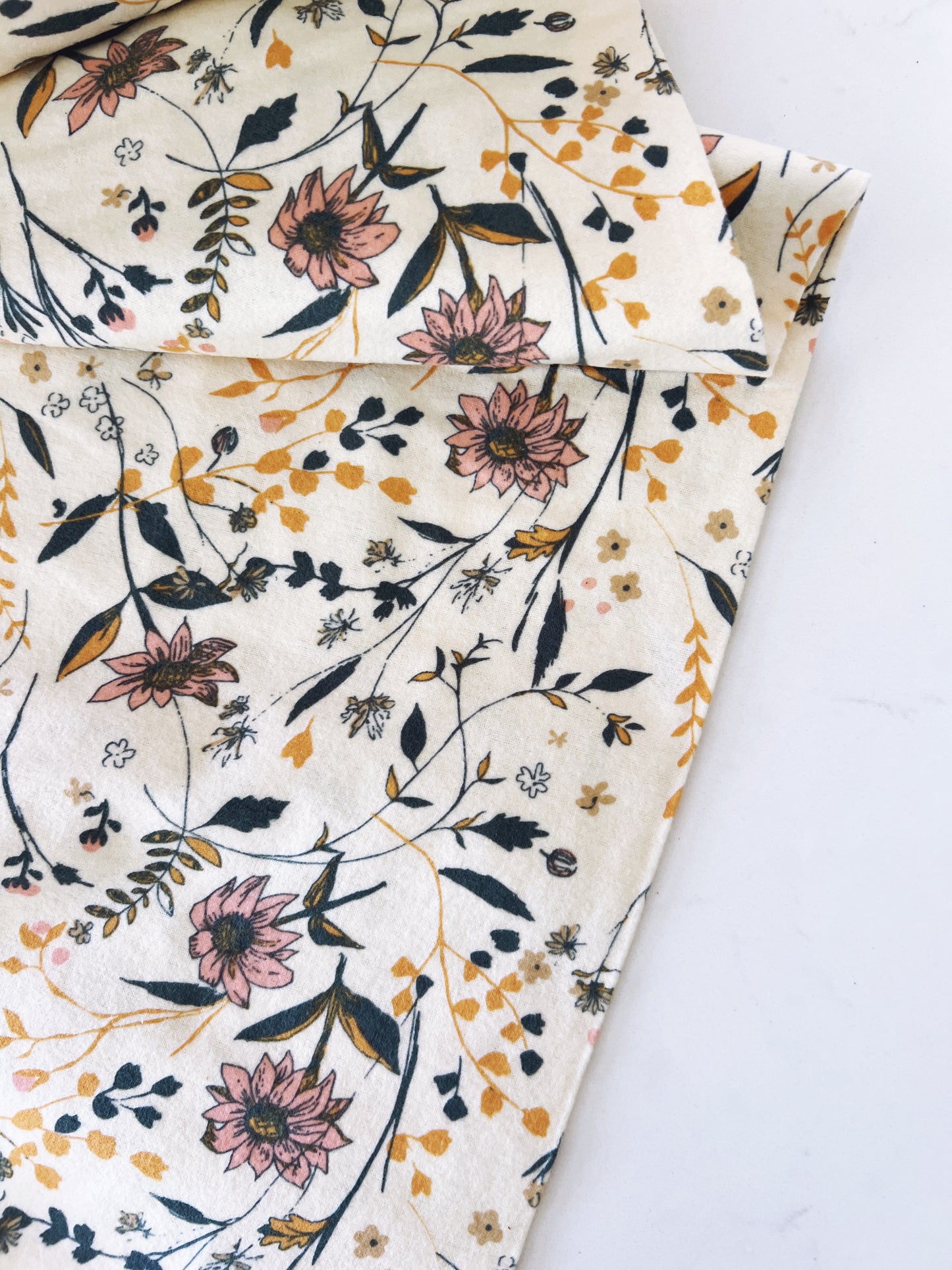 Entwined Memory Flannel Fabric - OEKO-TEX Double-Brushed Cotton by the Half Yard