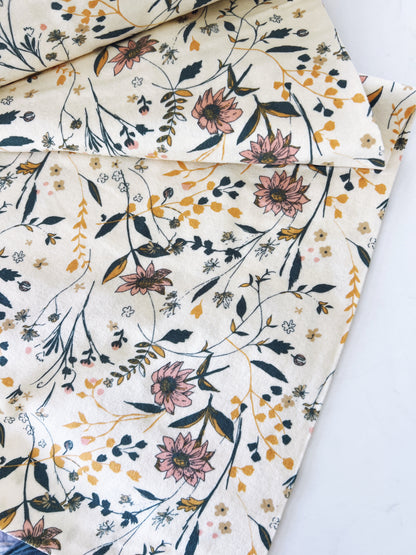 Entwined Memory Flannel Fabric - OEKO-TEX Double-Brushed Cotton by the Half Yard