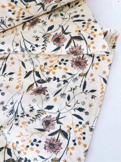 Entwined Memory Flannel Fabric - OEKO-TEX Double-Brushed Cotton by the Half Yard