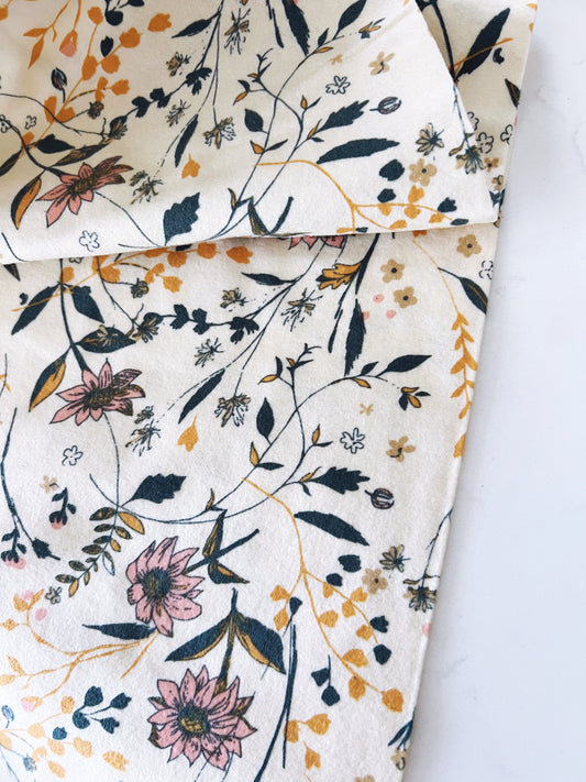 Entwined Memory Flannel Fabric - OEKO-TEX Double-Brushed Cotton by the Half Yard