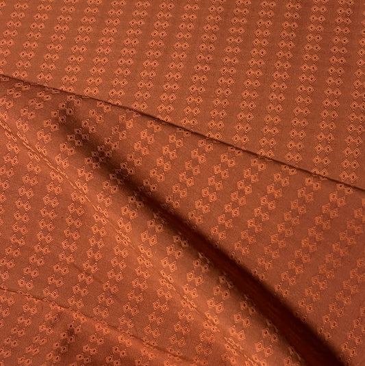 Woven Diamonds in Poinsettia Cotton