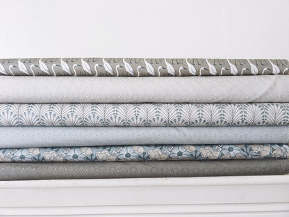Coastal Calm Organic Poplin 6pc Bundle