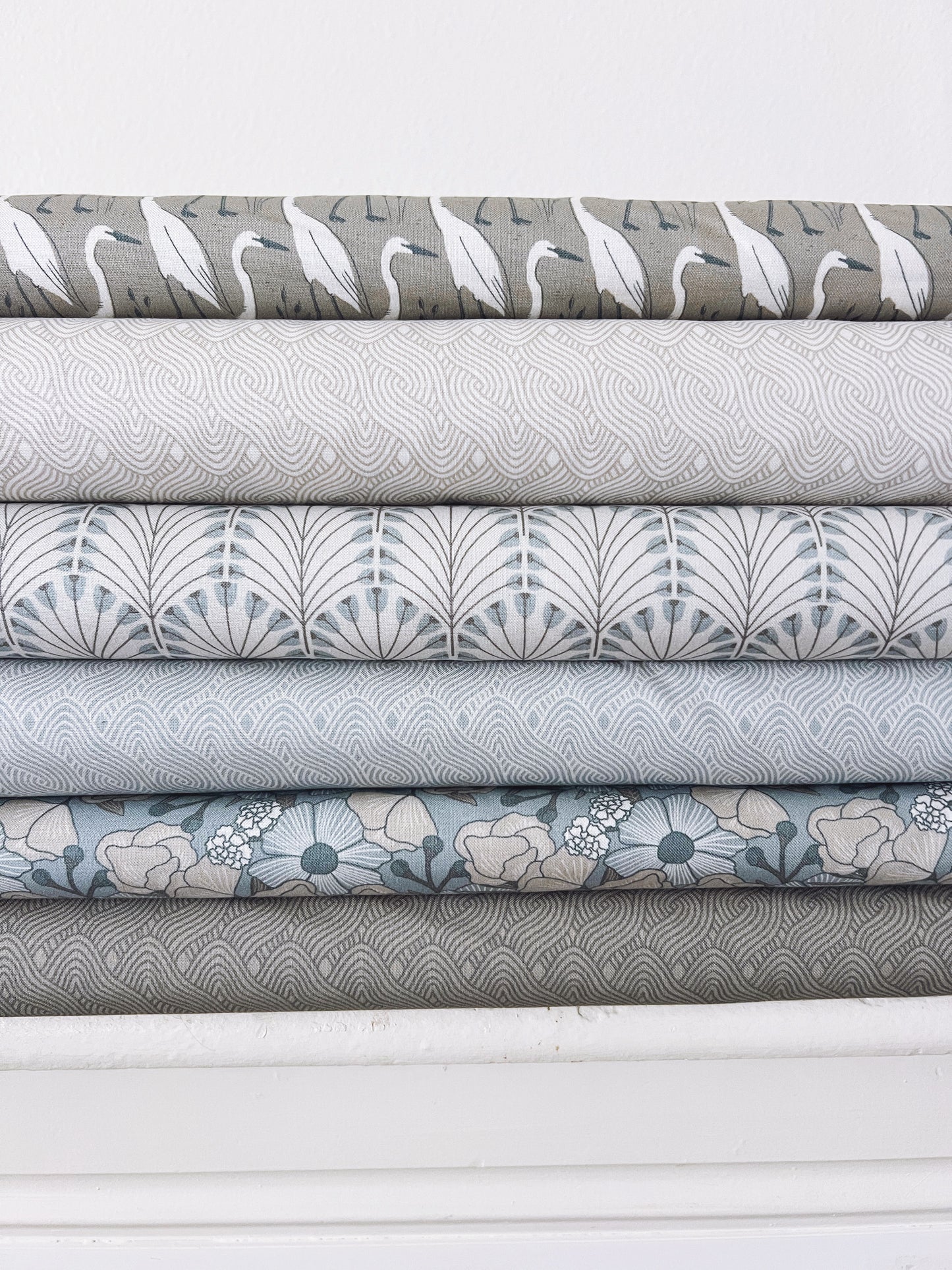 Coastal Calm Organic Poplin 6pc Bundle