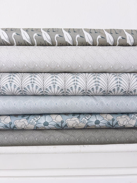 Coastal Calm Organic Poplin 6pc Bundle