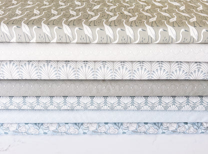 Coastal Calm Organic Poplin 7pc Bundle
