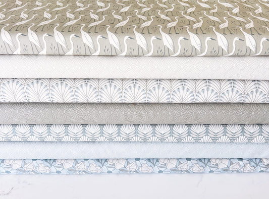Coastal Calm Organic Poplin 7pc Bundle