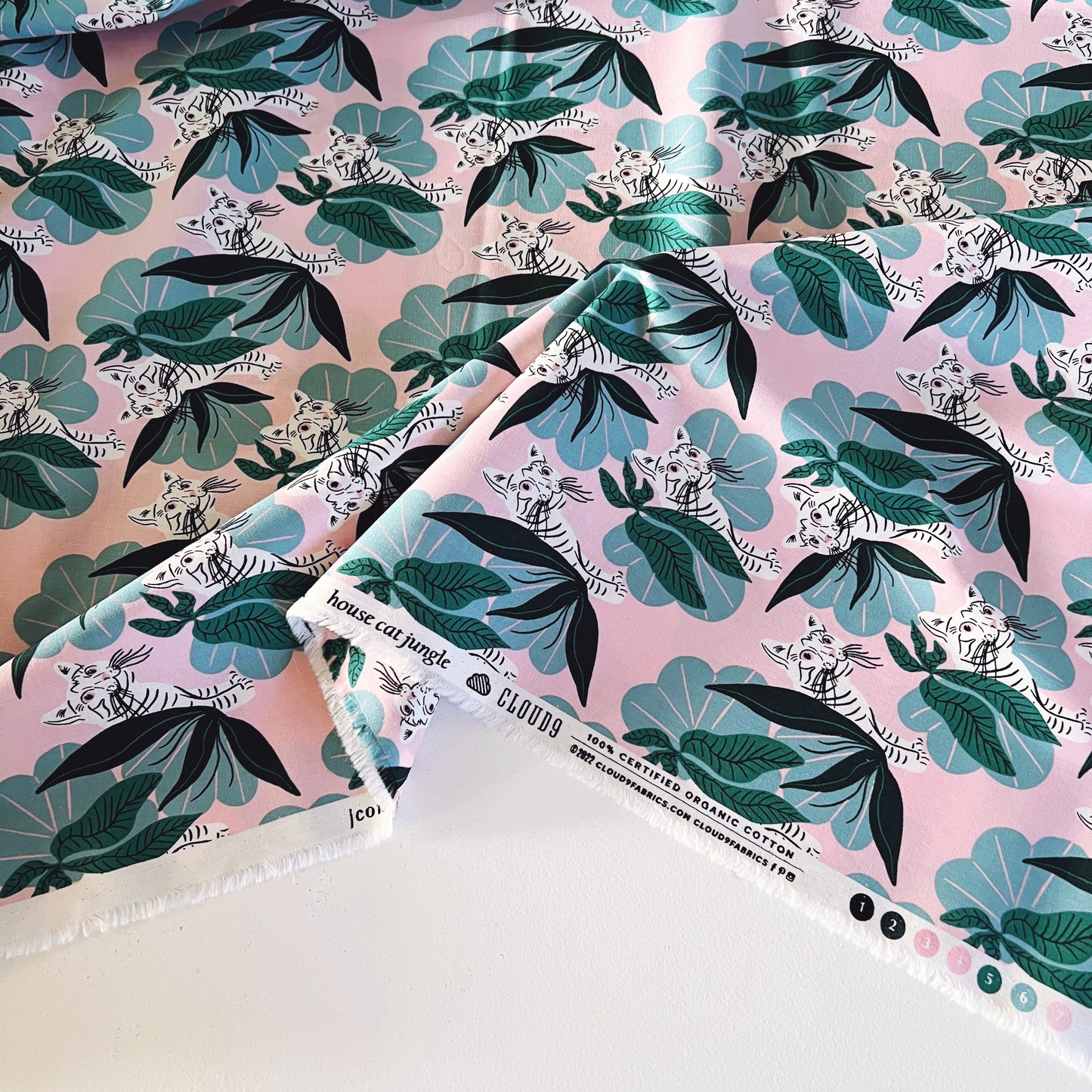 House Cat Jungle Organic Poplin