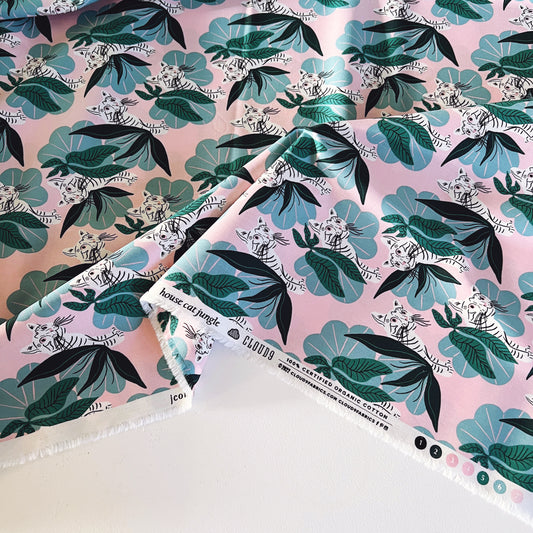 House Cat Jungle Organic Poplin