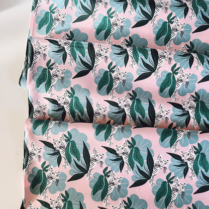 House Cat Jungle Organic Poplin