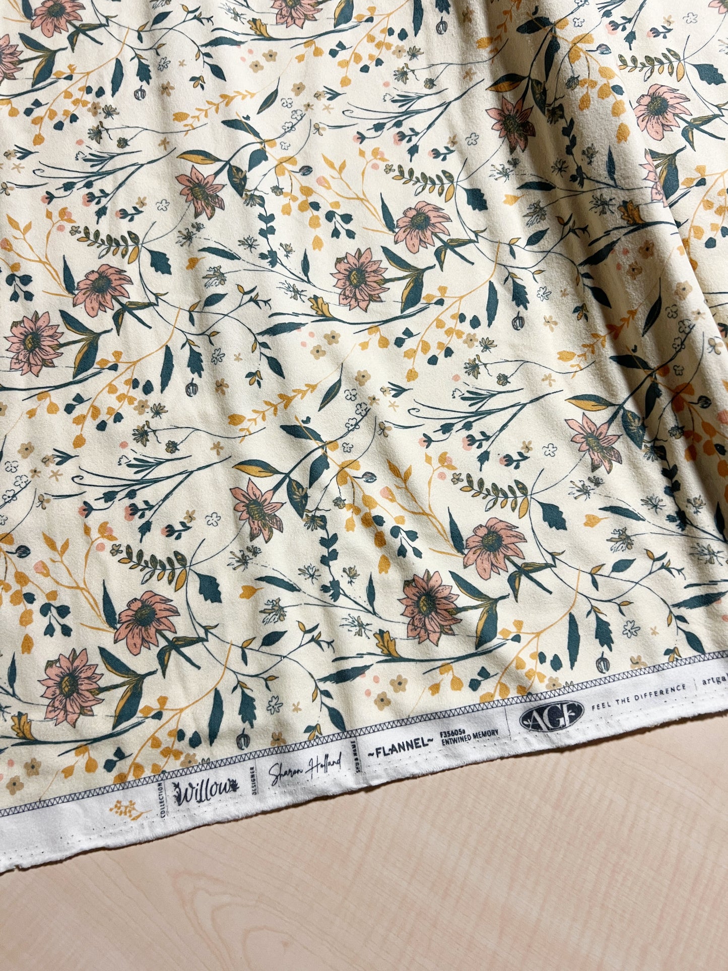 Entwined Memory Flannel - Art Gallery Fabrics by the Half Yard