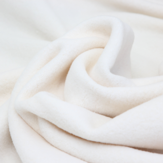 Organic cotton velour USA made, GOTS certified 52 inches wide, 240 GSM sold by the half yard